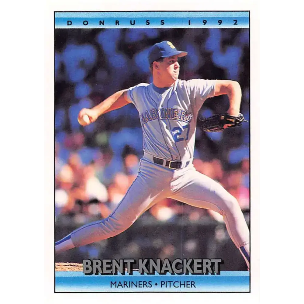 1992 Donruss #608 Brent Knackert NM-MT Seattle Mariners Baseball Card - Baseball Card Single