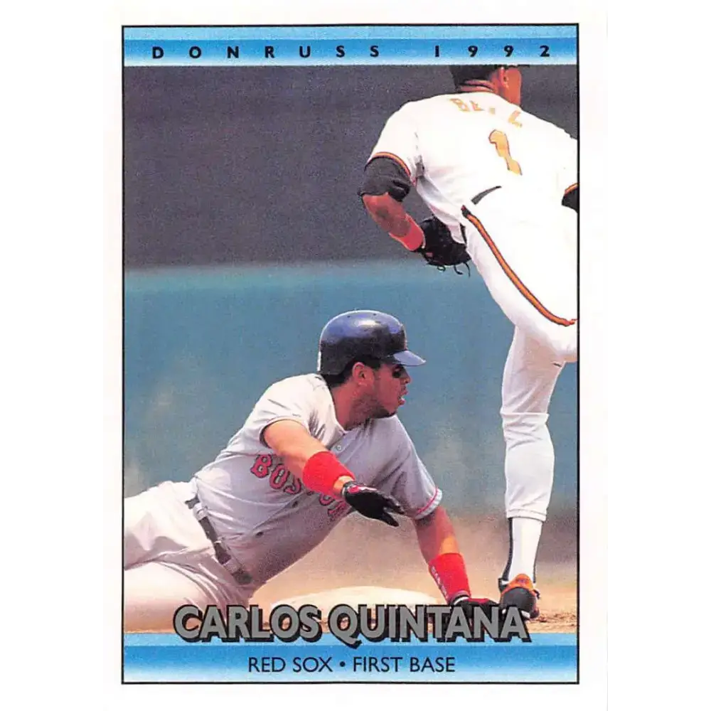1992 Donruss #609 Carlos Quintana NM-MT Boston Red Sox Baseball Card - Baseball Card Single