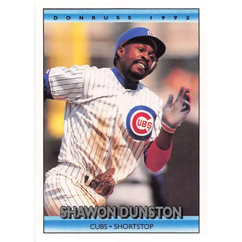 1992 Donruss #613 Shawon Dunston NM-MT Chicago Cubs Baseball Card - Baseball Card Single