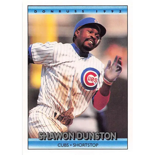 1992 Donruss #613 Shawon Dunston NM-MT Chicago Cubs Baseball Card - Baseball Card Single