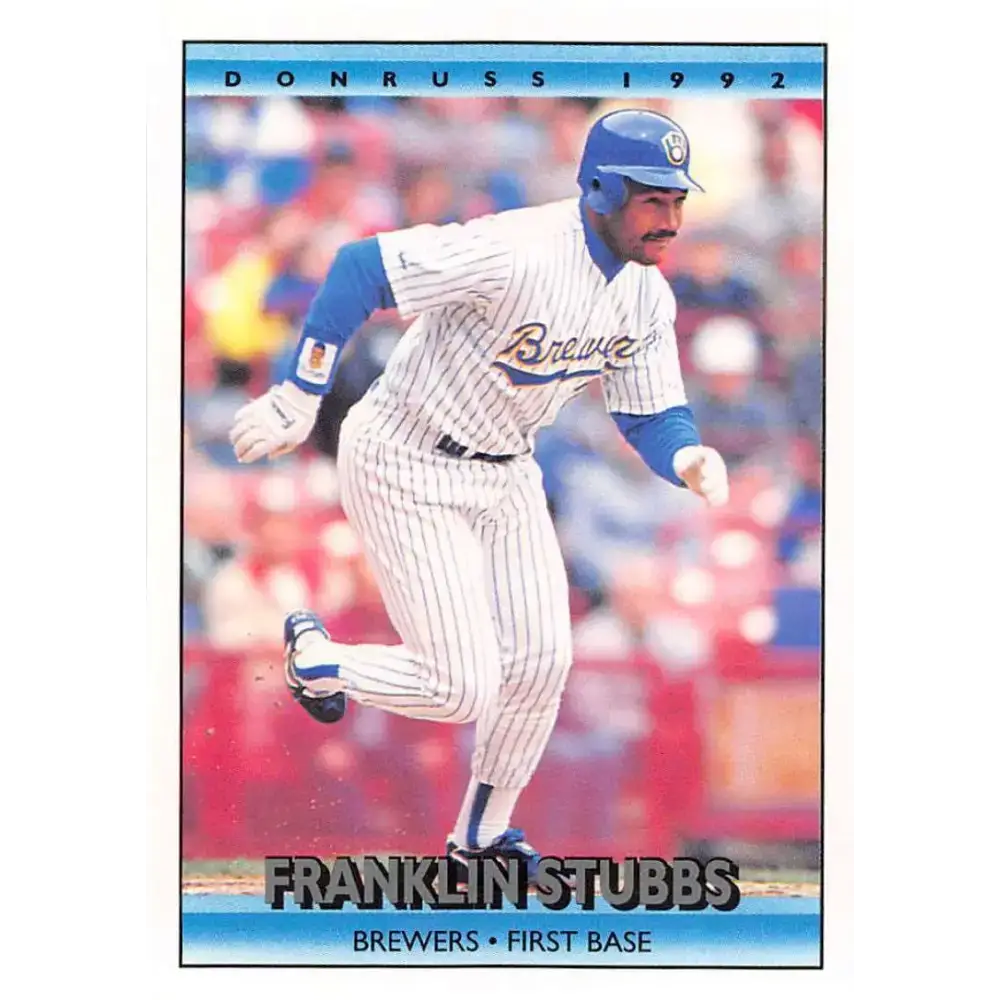 1992 Donruss #618 Franklin Stubbs NM-MT Milwaukee Brewers Baseball Card - Baseball Card Single