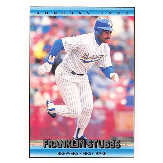 1992 Donruss #618 Franklin Stubbs NM-MT Milwaukee Brewers Baseball Card - Baseball Card Single