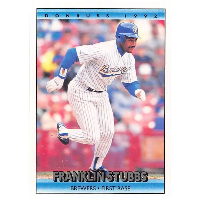 1992 Donruss #618 Franklin Stubbs NM-MT Milwaukee Brewers Baseball Card - Baseball Card Single