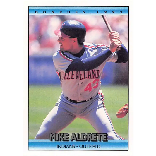 1992 Donruss #621 Mike Aldrete NM-MT Cleveland Indians Baseball Card - Baseball Card Single