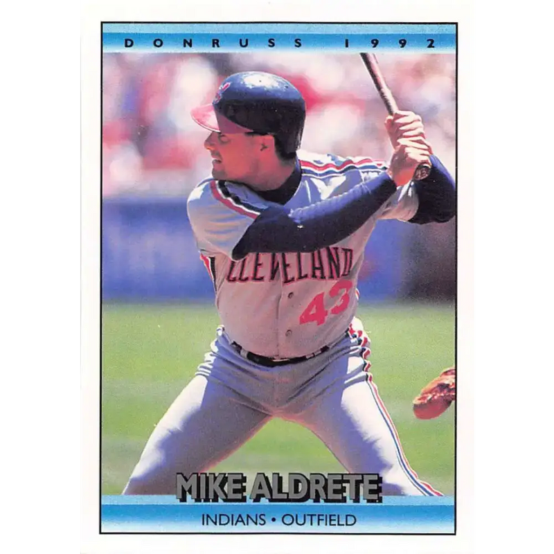 1992 Donruss #621 Mike Aldrete NM-MT Cleveland Indians Baseball Card - Baseball Card Single