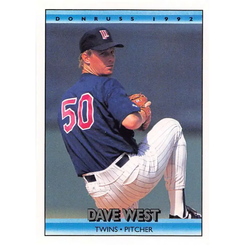 1992 Donruss #638 David West NM-MT Minnesota Twins Baseball Card - Baseball Card Single
