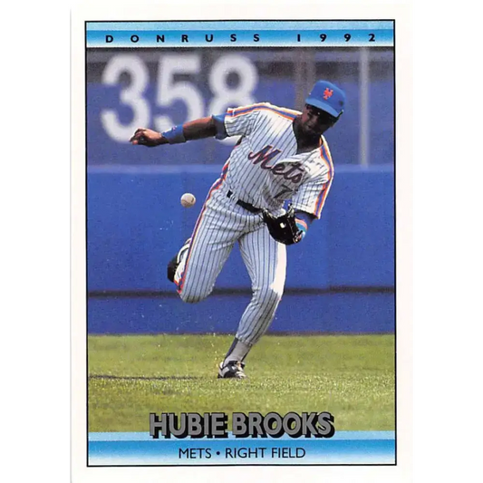 1992 Donruss #64 Hubie Brooks NM-MT New York Mets Baseball Card - Baseball Card Single