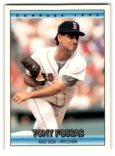 Original gloss 1992 Donruss Tony Fossas baseball card mint Red Sox collectible