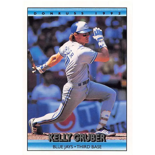 1992 Donruss #65 Kelly Gruber NM-MT Toronto Blue Jays Baseball Card - Baseball Card Single