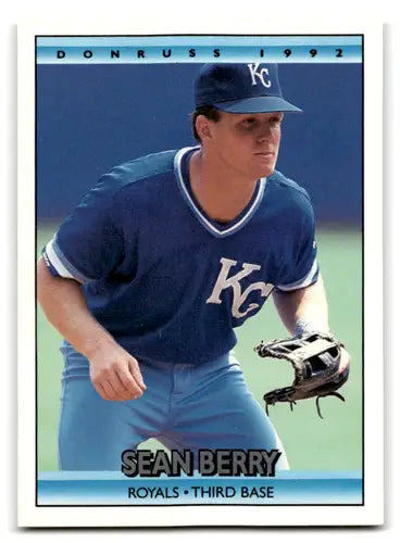 1992 Donruss #651 Sean Berry NM Near Mint Royals ID:67176 - Baseball Card Single