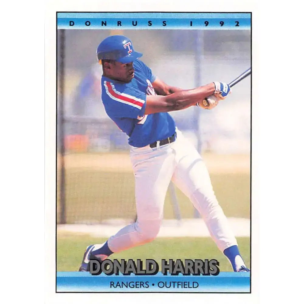 1992 Donruss #652 Donald Harris NM-MT Texas Rangers Baseball Card - Baseball Card Single