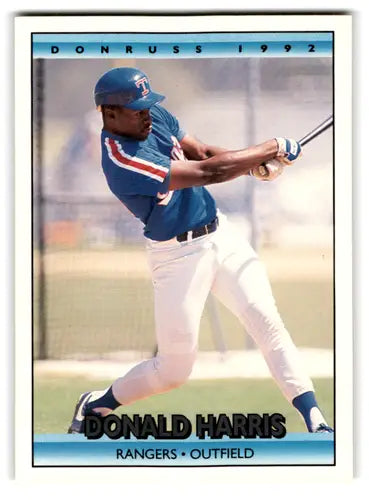 1992 Donruss #652 Donald Harris NM Near Mint Rangers ID:67160 - Baseball Card Single