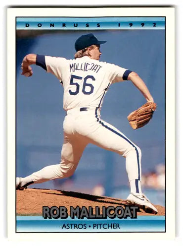 1992 Donruss #673 Rob Mallicoat NM Near Mint Astros ID:67151 - Baseball Card Single