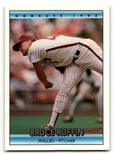 Original gloss 1992 Donruss Bruce Ruffin Philadelphia Phillies baseball card image