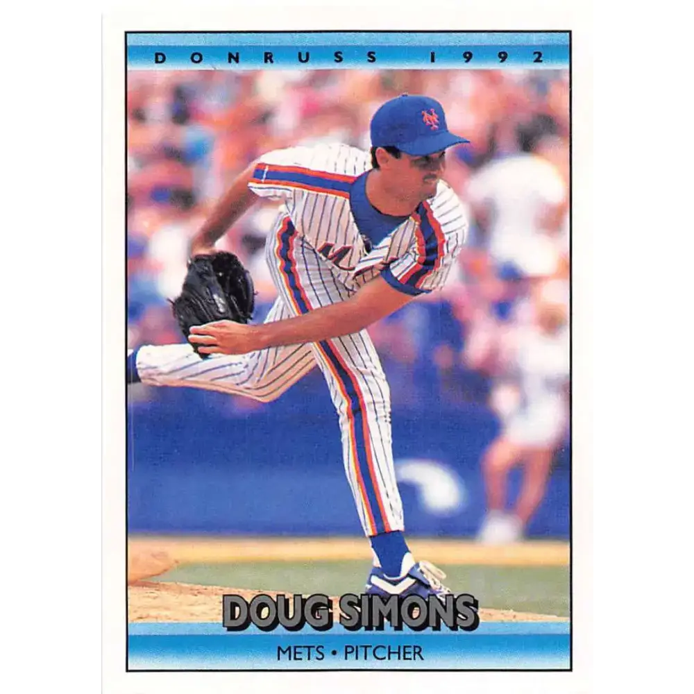 1992 Donruss #688 Doug Simons NM-MT New York Mets Baseball Card - Baseball Card Single