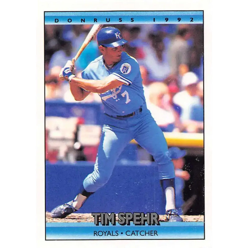 1992 Donruss #689 Tim Spehr NM-MT Kansas City Royals Baseball Card - Baseball Card Single