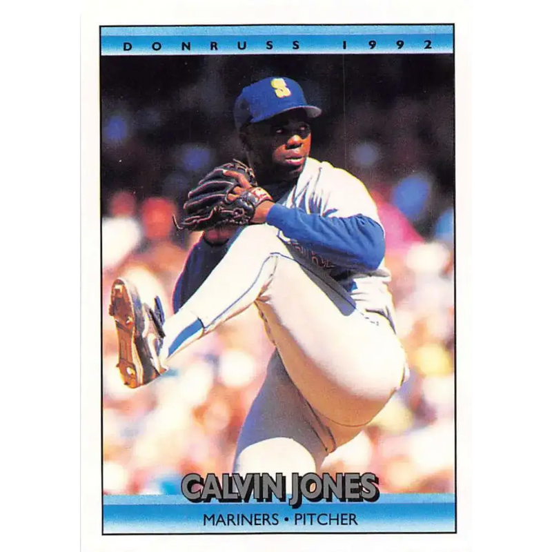 1992 Donruss #690 Calvin Jones NM-MT RC Rookie Seattle Mariners Baseball Card - Baseball Card Single