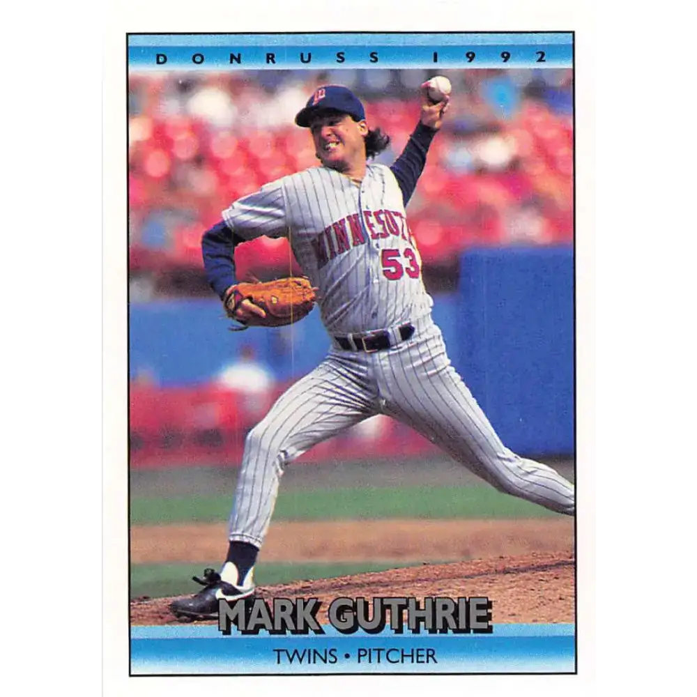 1992 Donruss #691 Mark Guthrie NM-MT Minnesota Twins Baseball Card - Baseball Card Single