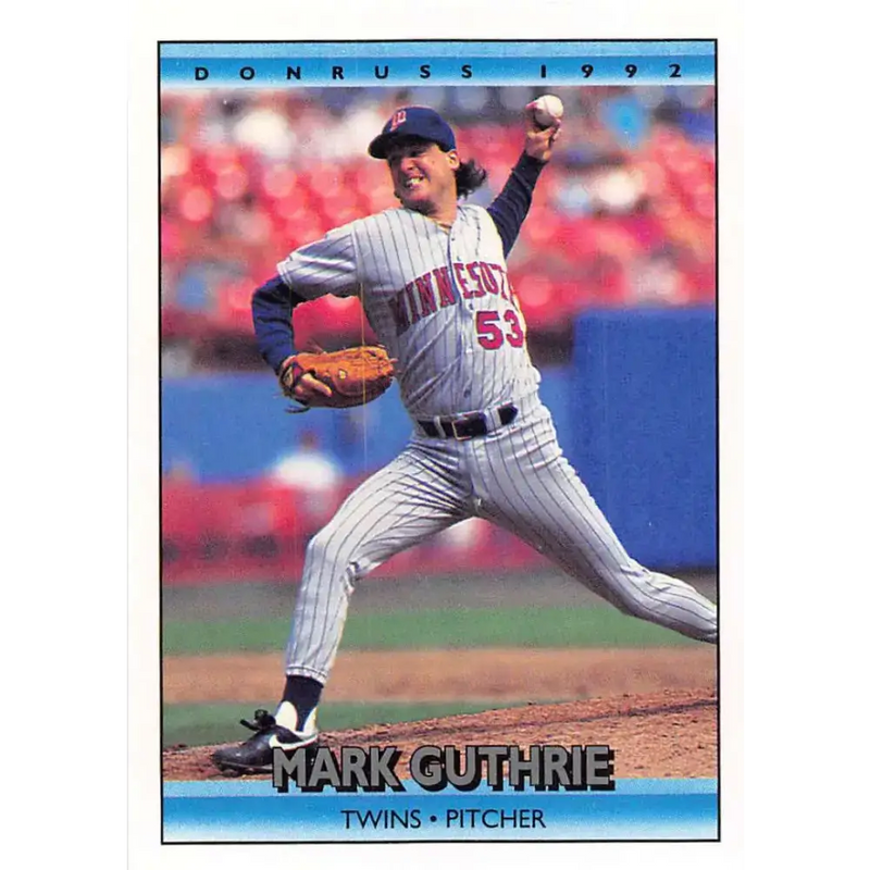 1992 Donruss #691 Mark Guthrie NM-MT Minnesota Twins Baseball Card - Baseball Card Single