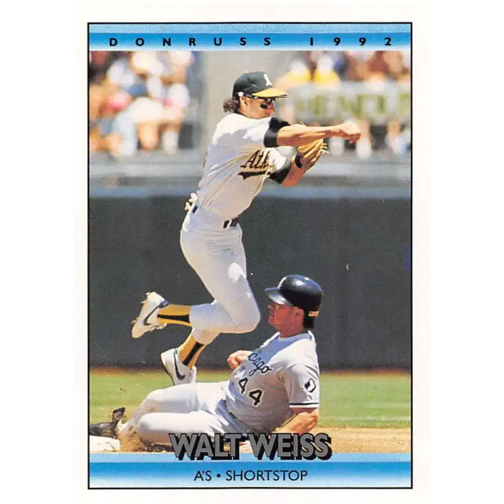 1992 Donruss #71 Walt Weiss NM-MT Oakland Athletics Baseball Card - Baseball Card Single