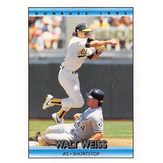 1992 Donruss #71 Walt Weiss NM-MT Oakland Athletics Baseball Card - Baseball Card Single