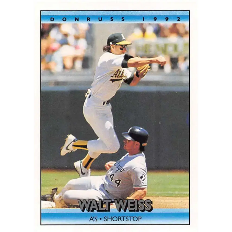 1992 Donruss #71 Walt Weiss NM-MT Oakland Athletics Baseball Card - Baseball Card Single