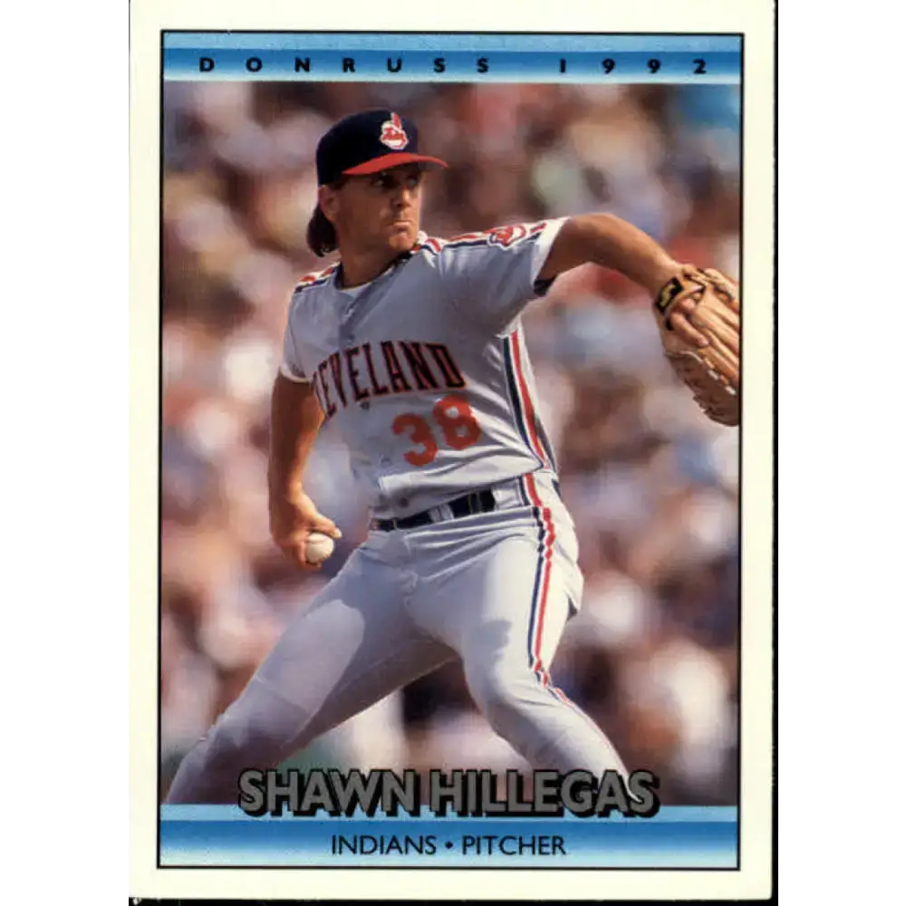1992 Donruss #72 Shawn Hillegas NM-MT Cleveland Indians Baseball Card - Baseball Card Single