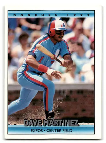 1992 Donruss Dave Martinez baseball card with original gloss, NM near mint Expos ID 67098