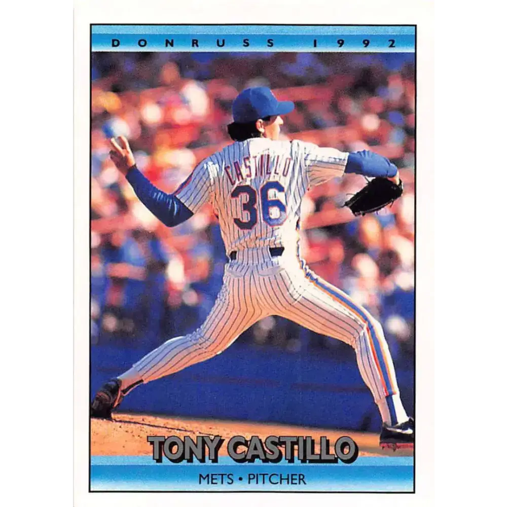 1992 Donruss #739 Tony Castillo NM-MT New York Mets Baseball Card - Baseball Card Single