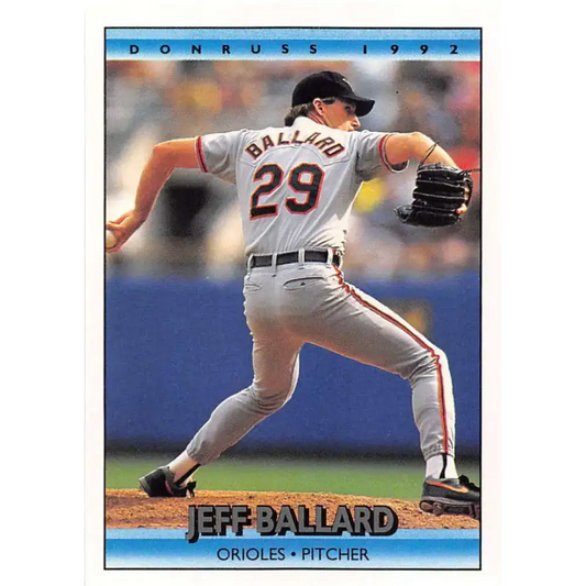 1992 Donruss #74 Jeff Ballard NM-MT Baltimore Orioles Baseball Card - Baseball Card Single