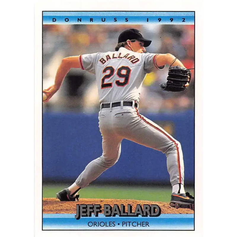1992 Donruss #74 Jeff Ballard NM-MT Baltimore Orioles Baseball Card - Baseball Card Single