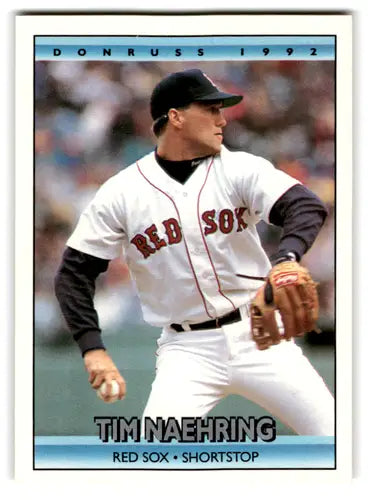 Original gloss 1992 Donruss Tim Naehring baseball card mint Red Sox ID:67107
