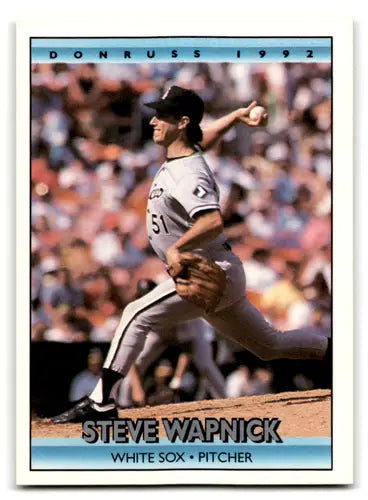 Original gloss Steve Wapnick baseball card from 1992 Donruss White Sox NM near mint