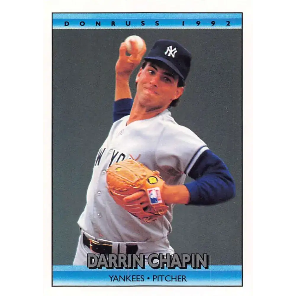 1992 Donruss #745 Darrin Chapin NM-MT RC Rookie New York Yankees Baseball Card - Baseball Card Single