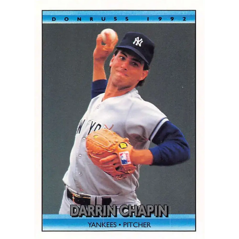 1992 Donruss #745 Darrin Chapin NM-MT RC Rookie New York Yankees Baseball Card - Baseball Card Single