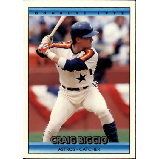 1992 Donruss #75 Craig Biggio NM-MT Houston Astros Baseball Card - Baseball Card Single