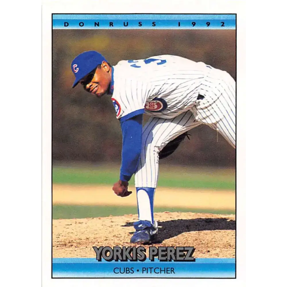 1992 Donruss #754 Yorkis Perez NM-MT Chicago Cubs Baseball Card - Baseball Card Single