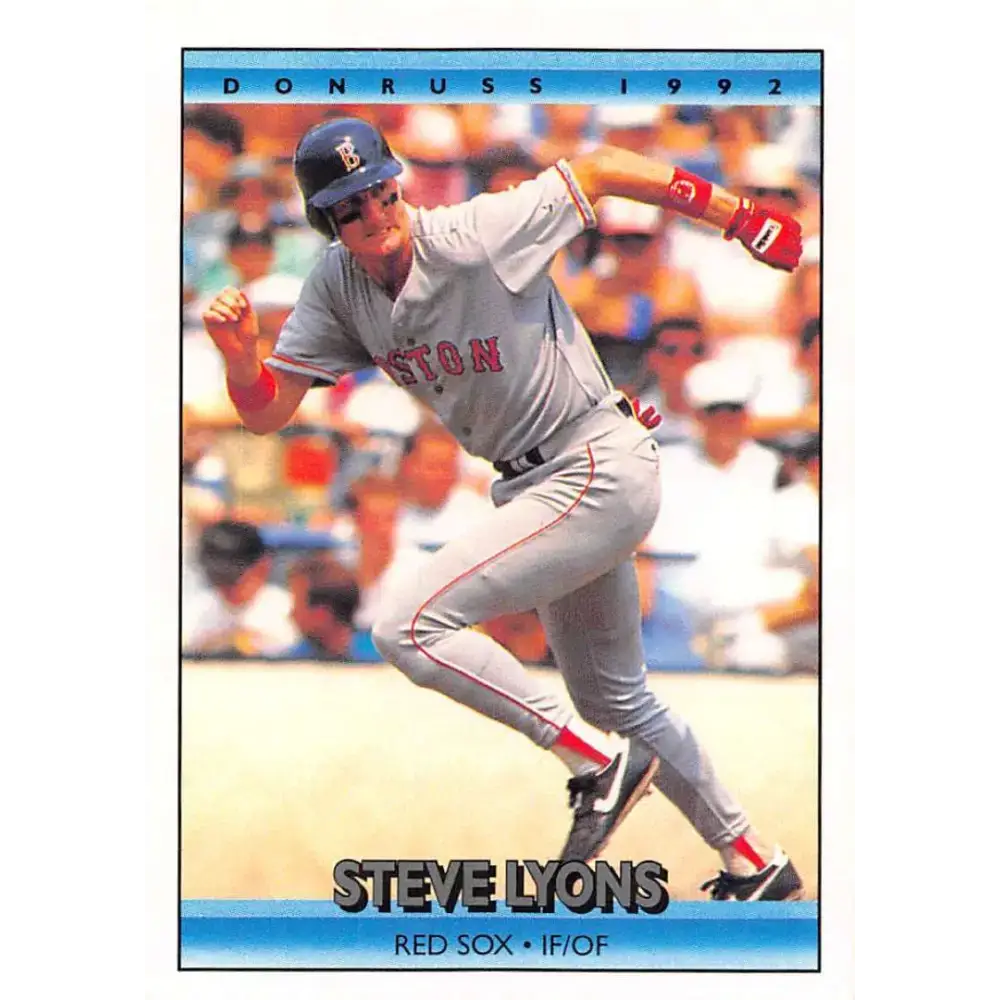 1992 Donruss #758 Steve Lyons NM-MT Boston Red Sox Baseball Card - Baseball Card Single