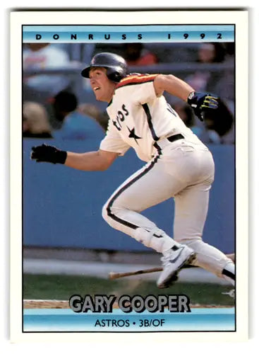Gary Cooper baseball card from 1992 Donruss with original gloss and mint rc rookie condition