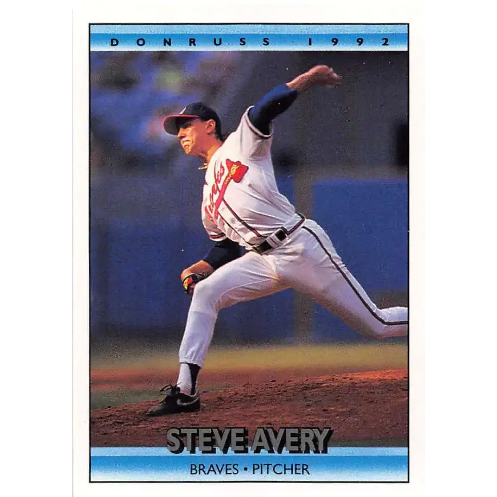 1992 Donruss #81 Steve Avery NM-MT Atlanta Braves Baseball Card - Baseball Card Single