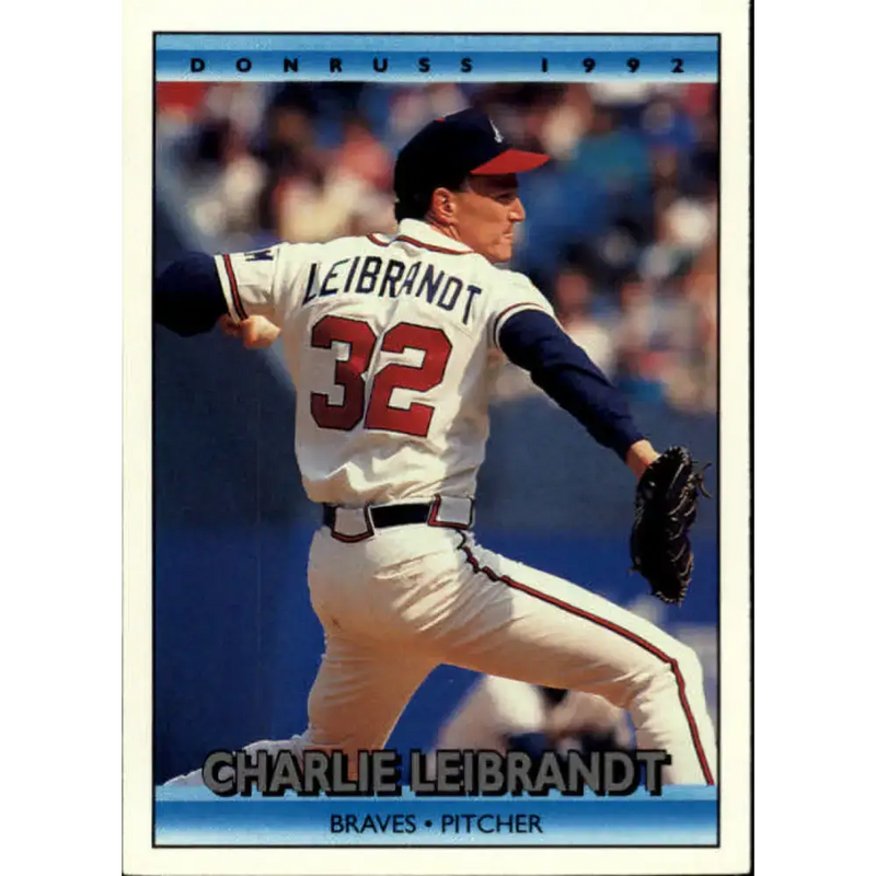 1992 Donruss #84 Charlie Leibrandt NM-MT Atlanta Braves Baseball Card - Baseball Card Single
