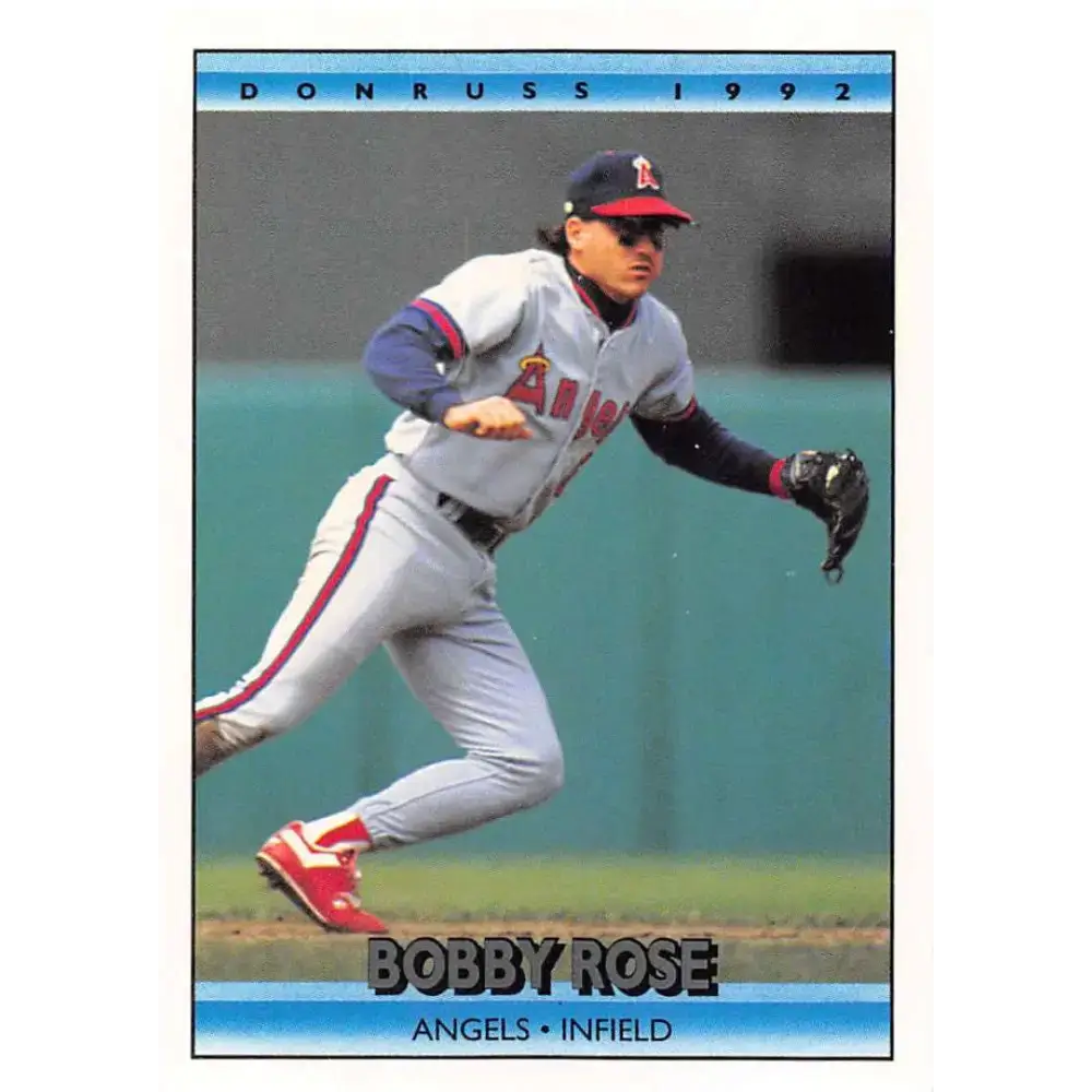 1992 Donruss #90 Bobby Rose NM-MT California Angels Baseball Card - Baseball Card Single