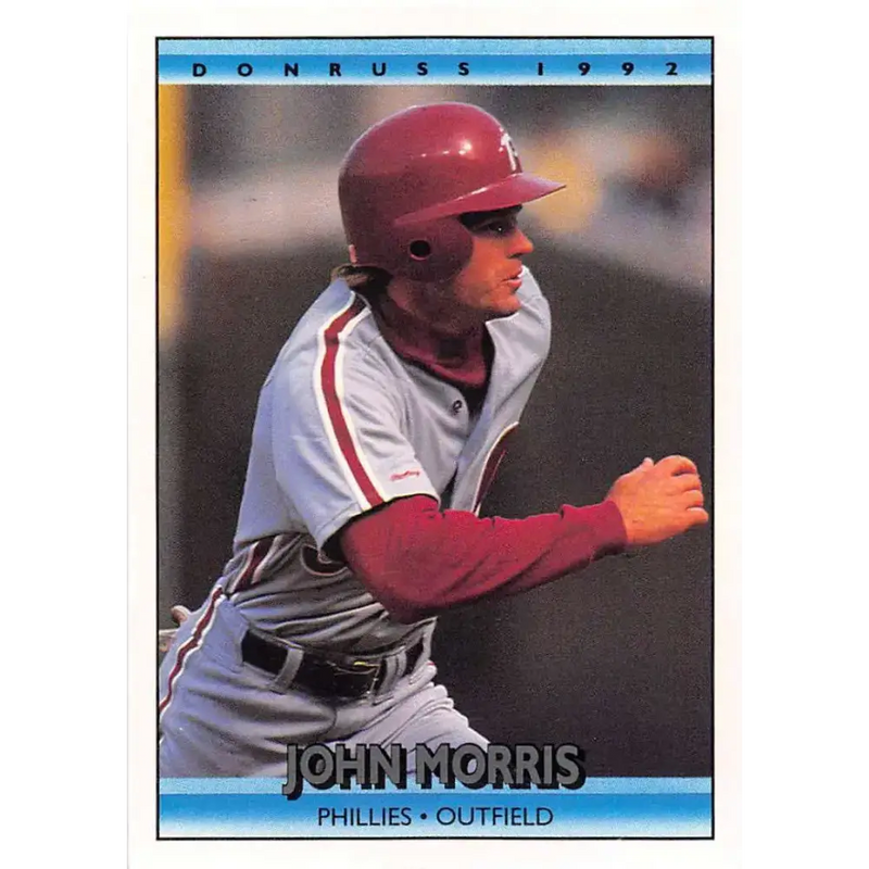 1992 Donruss #92 John Morris NM-MT Philadelphia Phillies Baseball Card - Baseball Card Single