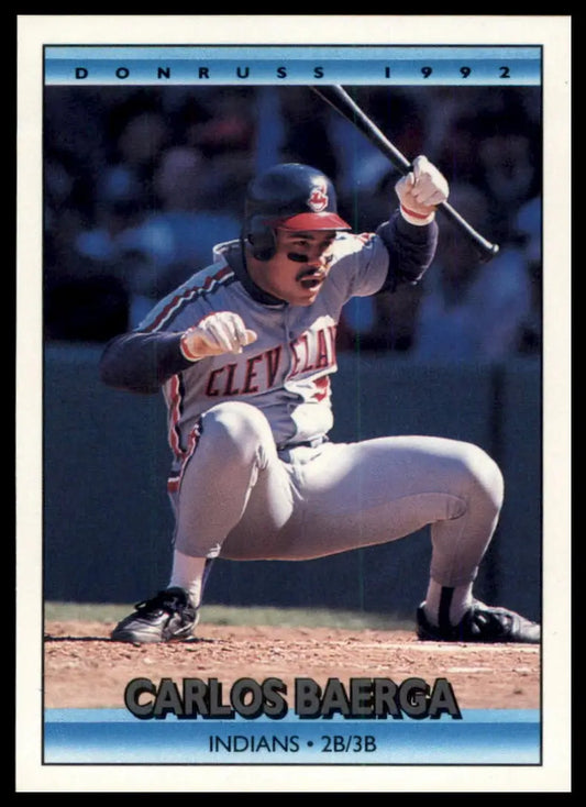 1992 Donruss Carlos Baerga 120 Cleveland Indians NM - Baseball Card Single