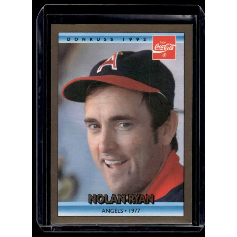 1992 Donruss Coca-Cola Nolan Ryan #11 Nolan Ryan California Angels NM-MT Baseball Card - Baseball Card Single