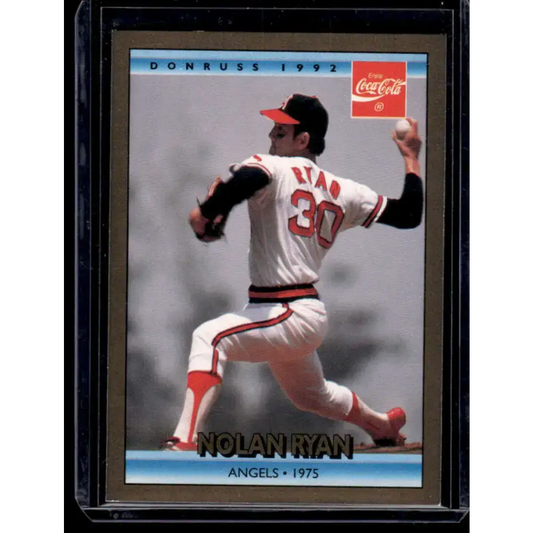 1992 Donruss Coca-Cola Nolan Ryan #9 Nolan Ryan California Angels NM-MT Baseball Card