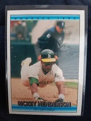 1992 Donruss - Rickey Henderson #193. Athletics. NRMT+ - Baseball Card Single