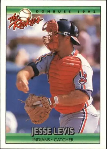 1992 Donruss Rookies #65 Jesse Levis NM Near Mint RC Rookie Indians - Baseball Card Single