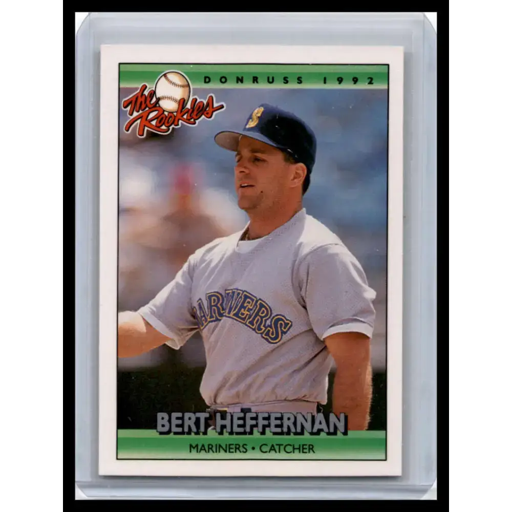 1992 Donruss The Rookies #50 Bert Heffernan NM-MT Seattle Mariners Baseball Card - Baseball Card Single