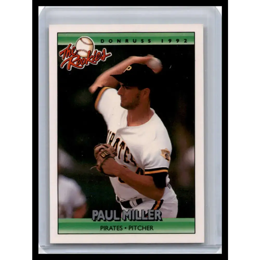 1992 Donruss The Rookies #79 Paul Miller NM-MT Pittsburgh Pirates Baseball Card - Baseball Card Single